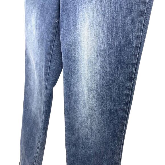 Chicos So Slimming Womens Distressed Blue Zip Fly Skinny Mid Rise Jeans 0 / 4 - Picture 9 of 16
